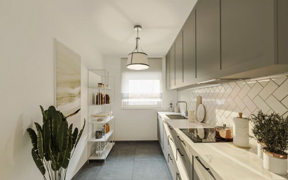 K�che Wohnbeispiel Etagenwohnung Stuttgart