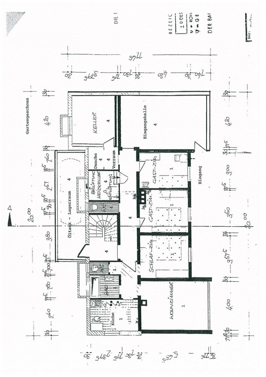 Grundriss UG Mehrfamilienhaus Hirsau