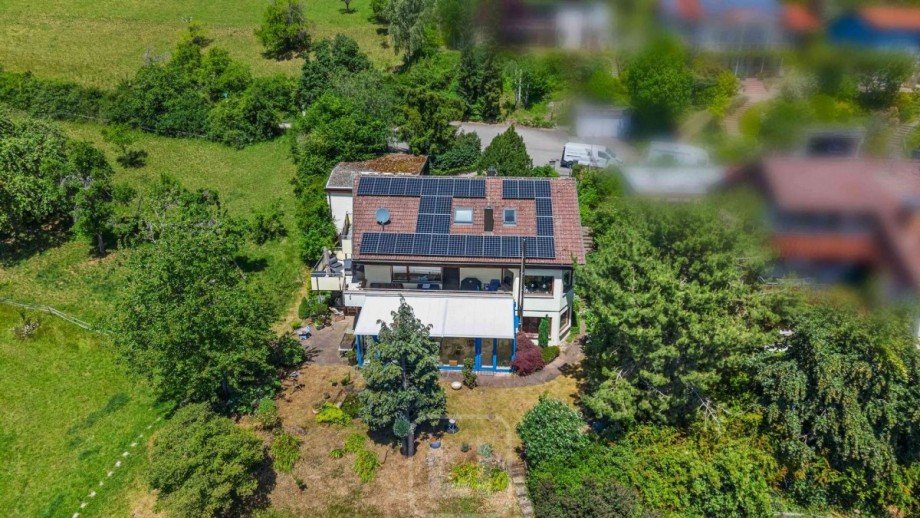 Ansicht von oben Einfamilienhaus Simmozheim