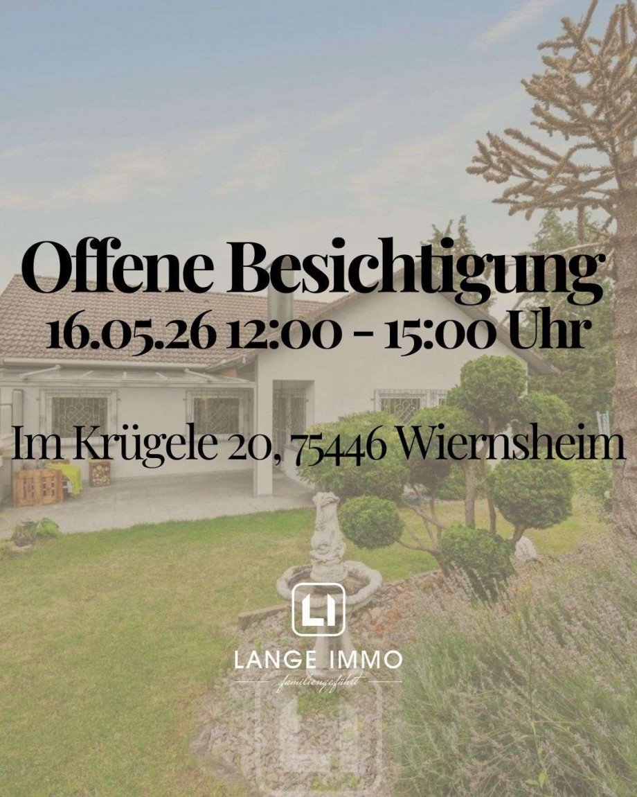 OFFENE BESICHTIGUNG Einfamilienhaus Wiernsheim