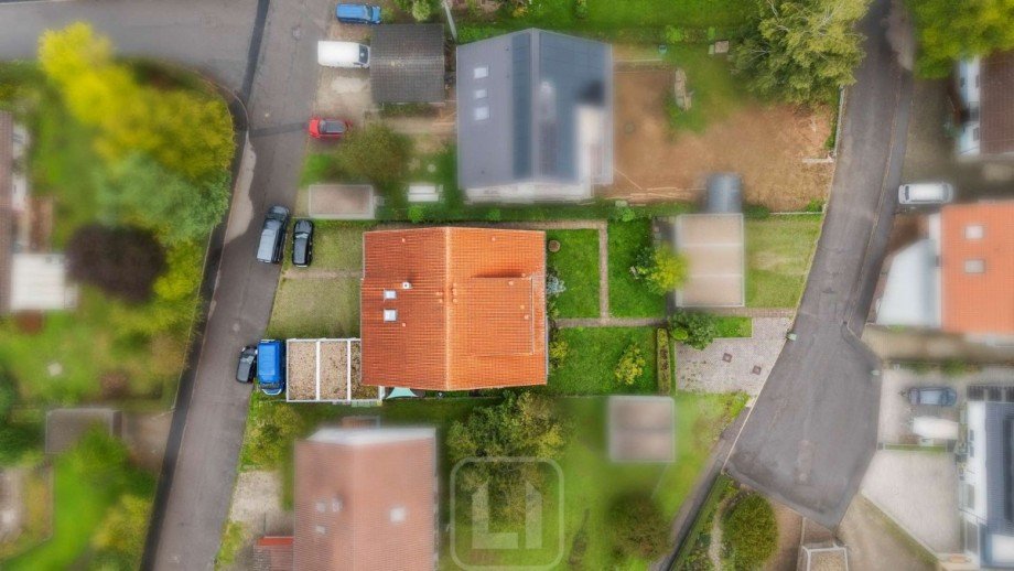 Vogelperspektive Etagenwohnung Althengstett