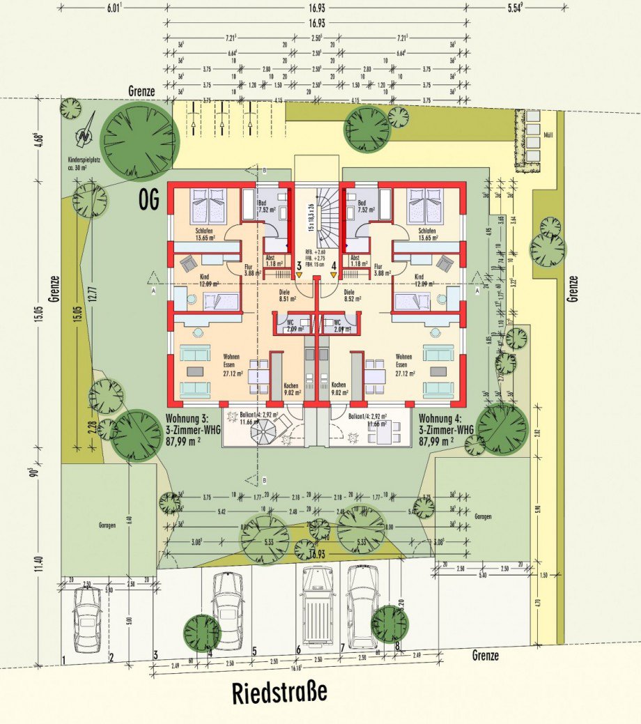 Grundriss Etagenwohnung Althengstett