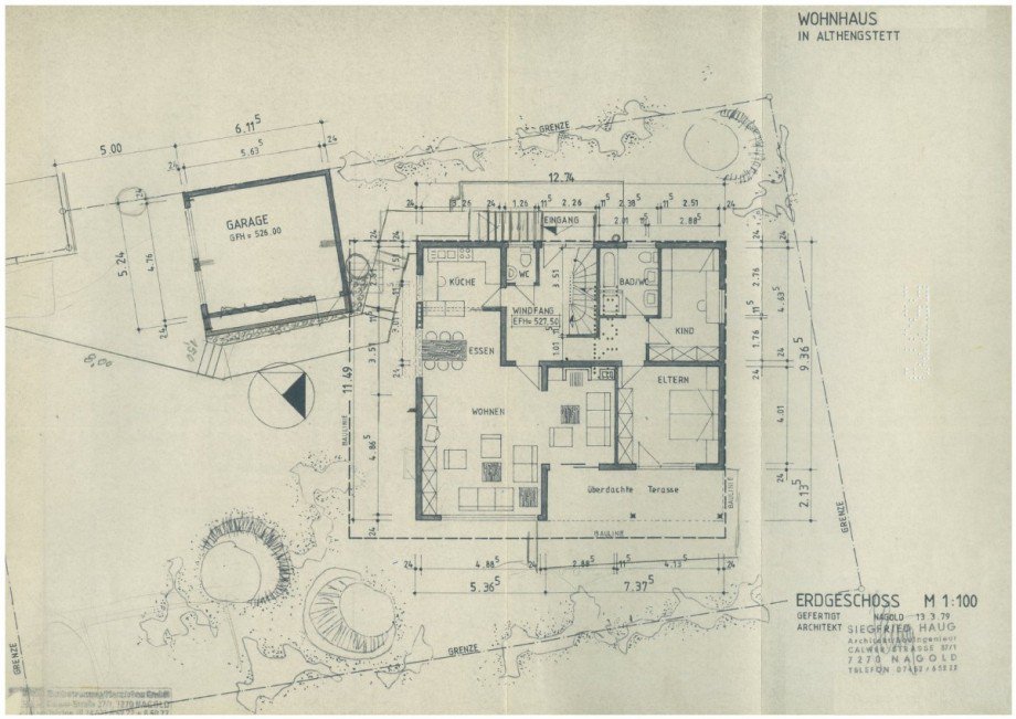Grundriss Zweifamilienhaus Althengstett