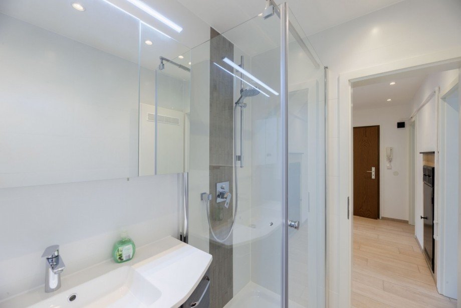 ...Dusche, Glaswaschbecken, WC Etagenwohnung Stuttgart