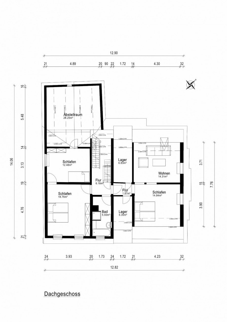 Dachgeschoss Einfamilienhaus Althengstett