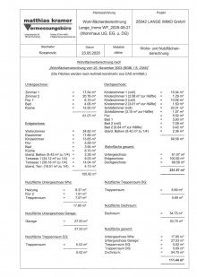 Wohnfl�chenberechnung Modernisiertes Mehrgenerationenhaus mit ELW | 231 m� Wohnfl�che | 827 m� Grundst�ck