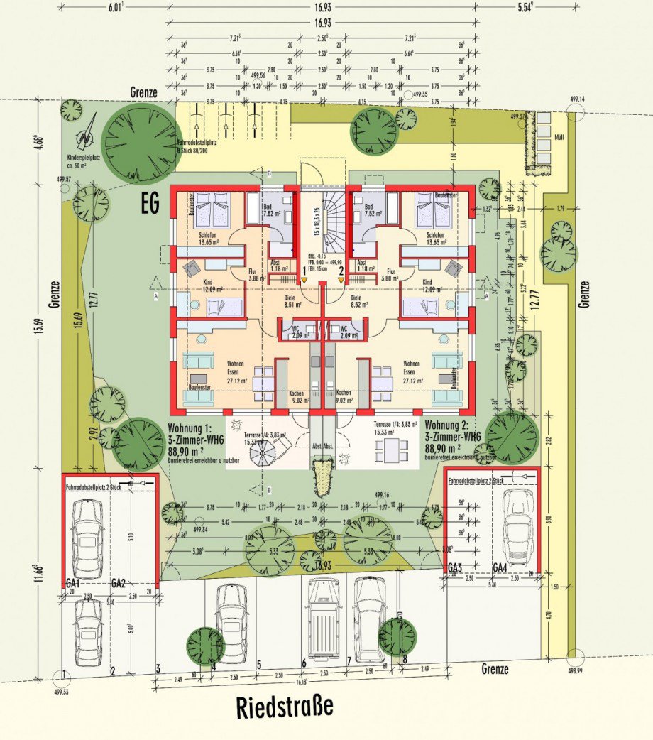 Grundriss Etagenwohnung Althengstett