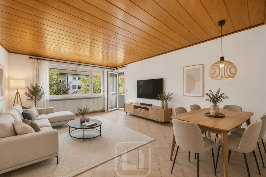 Wohnzimmer Etagenwohnung Herrenberg