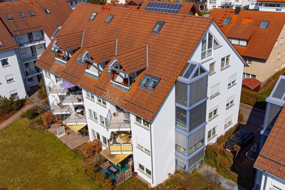 Au�enansicht | Loggia Maisonettewohnung Calw-Heumaden
