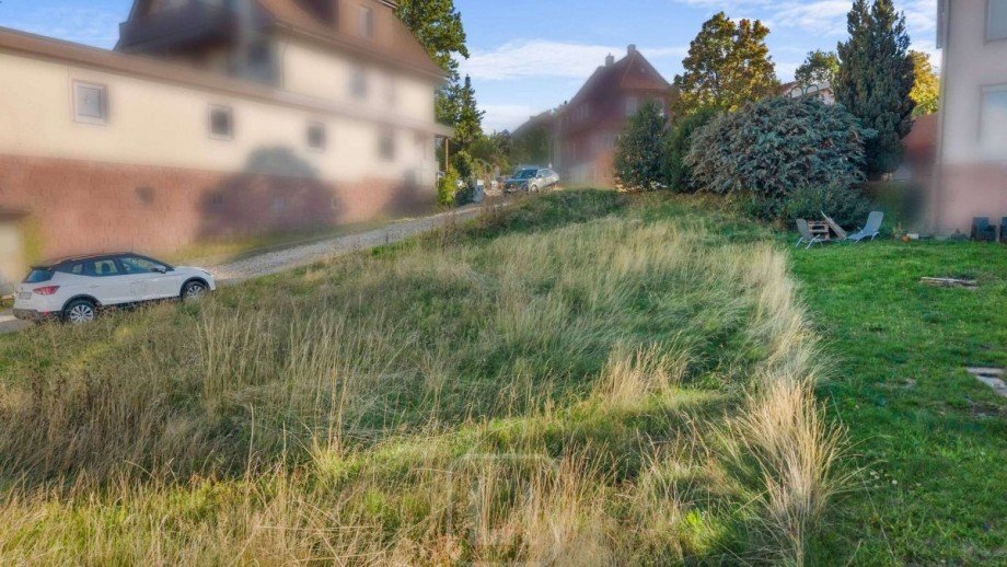 Blick �ber das Grundst�ck Wohngrundst�ck Sch�mberg