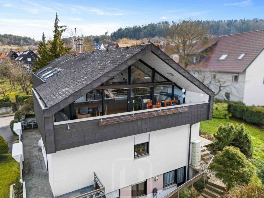 Au�enansicht Dachgeschosswohnung Calw