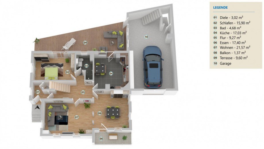 EG/Hochparterre Einfamilienhaus Wildberg Effringen