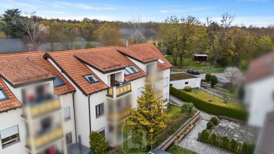Luftaufnahme der Wohnanlage Wohnung Stuttgart