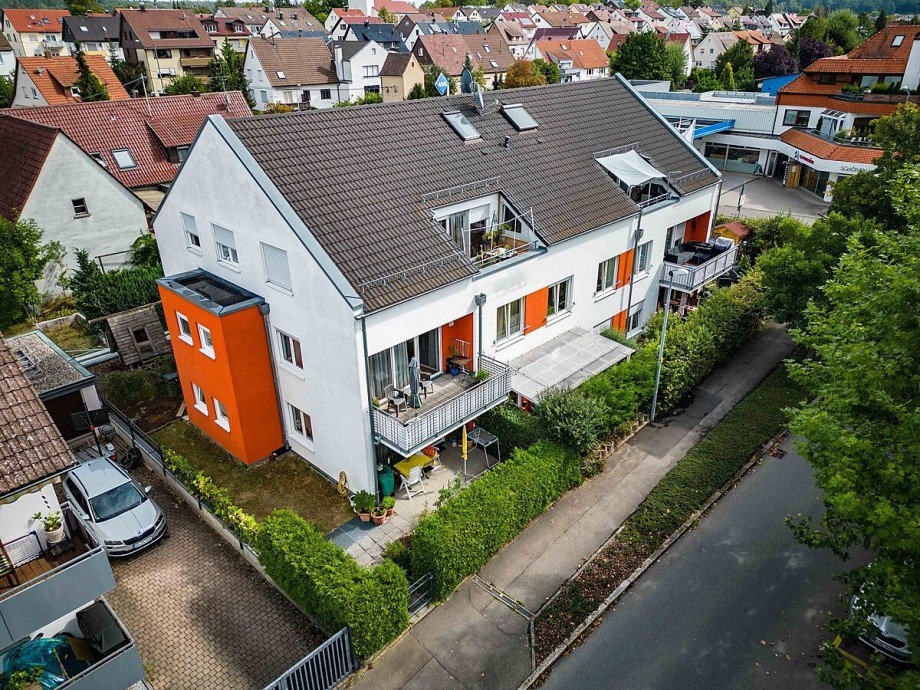 Luftaufnahme S�d-West Maisonettewohnung Magstadt