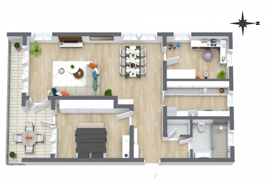 Grundriss Etagenwohnung Nufringen