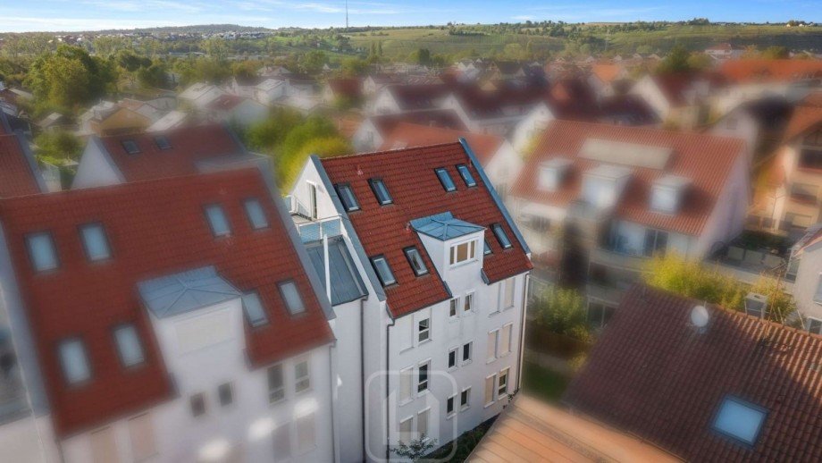 Ostansicht Maisonettewohnung Pleidelsheim