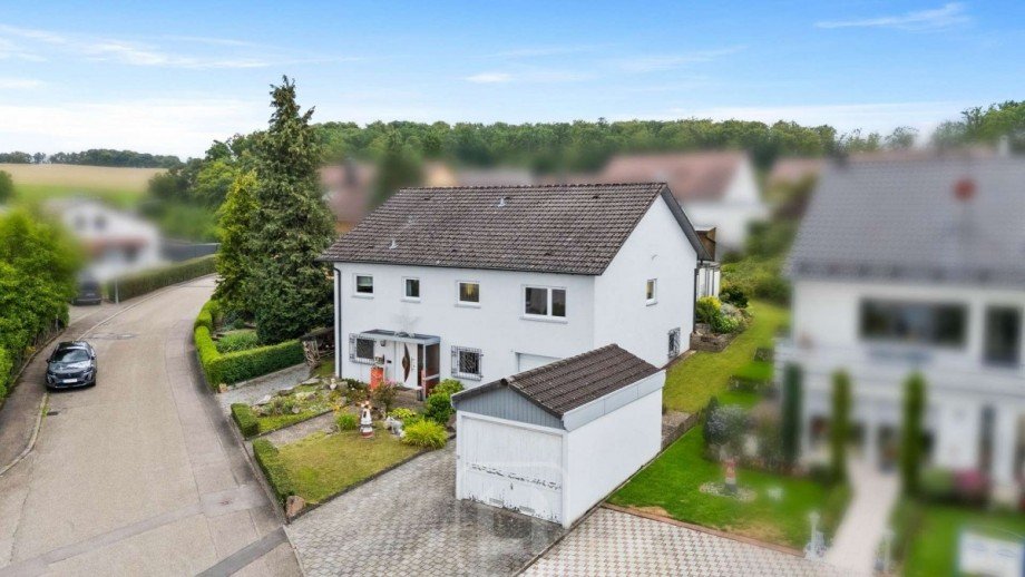 Nord-West-Ansicht Einfamilienhaus Wiernsheim