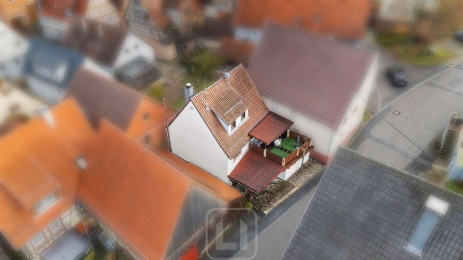 Ansicht von oben Wohnung Eberdingen