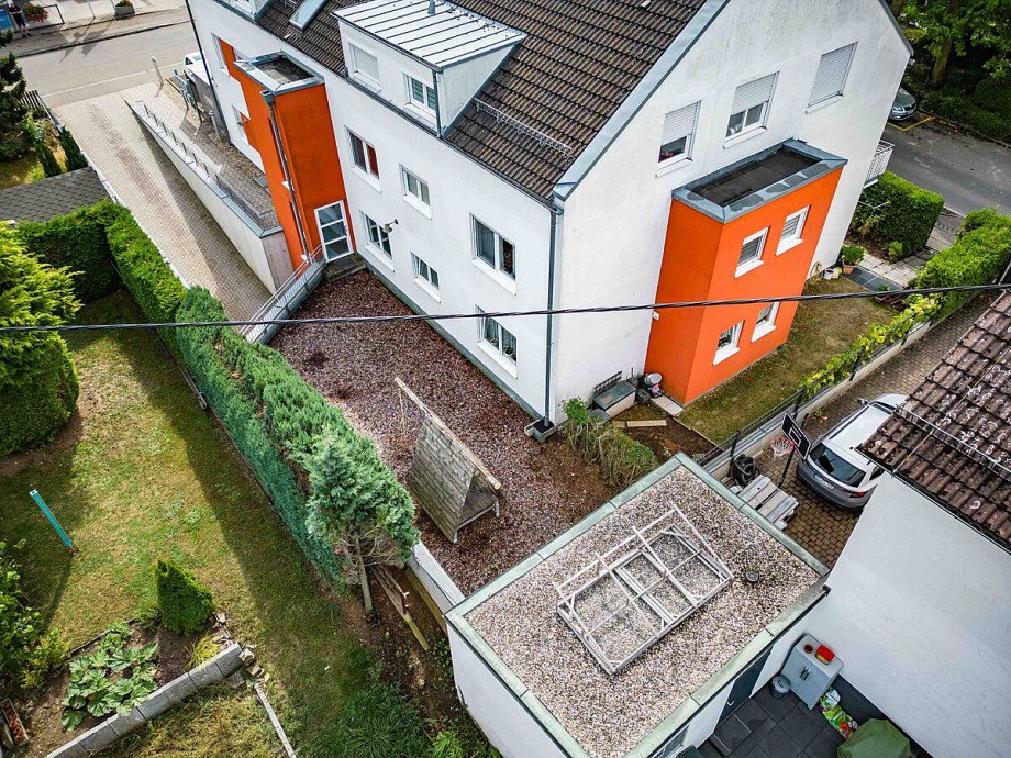 Luftaufnahme Nord-West Maisonettewohnung Magstadt