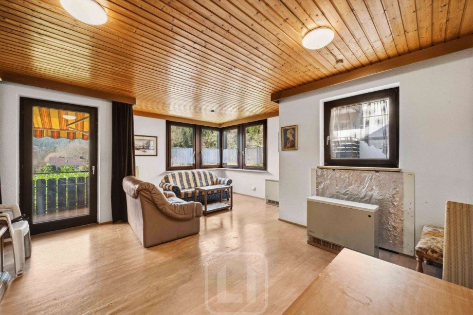 Wohn-/Esszimmer | Balkon Etagenwohnung Bad Teinach