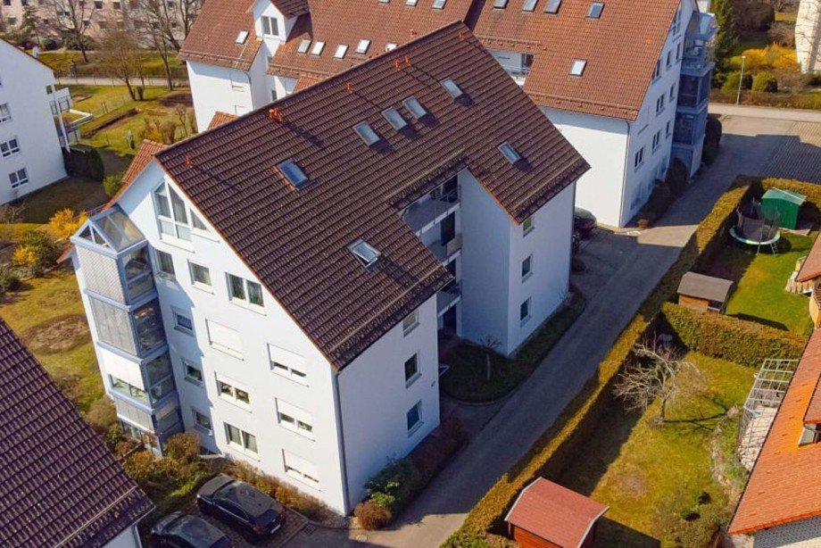 Luftaufnahme Nordost-Ansicht Maisonettewohnung Calw-Heumaden