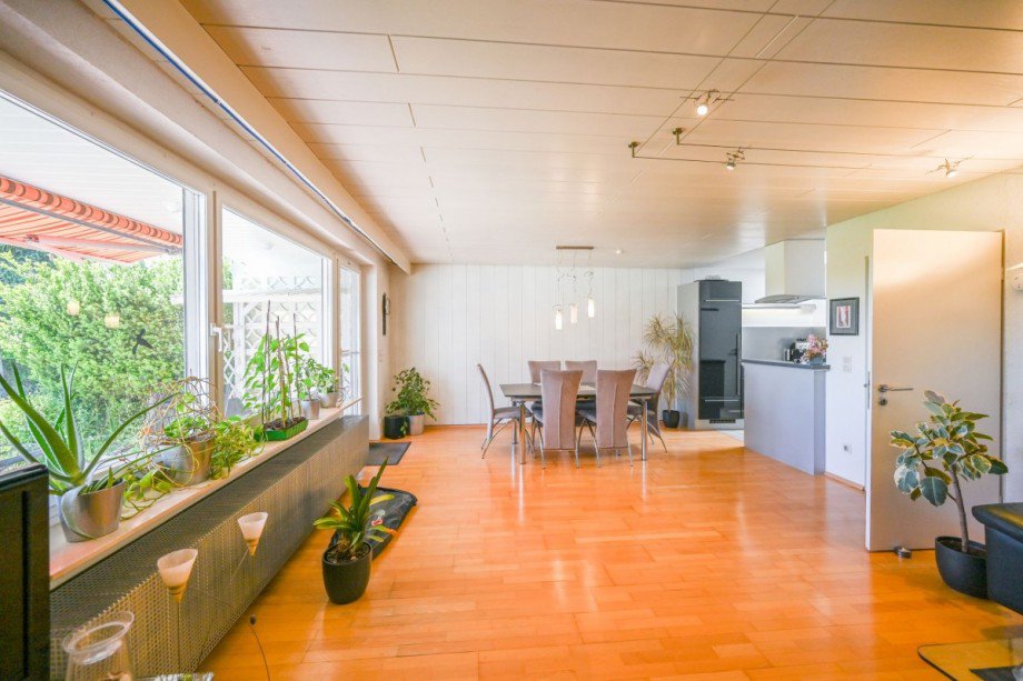 Blick Essbereich Bungalow Wildberg