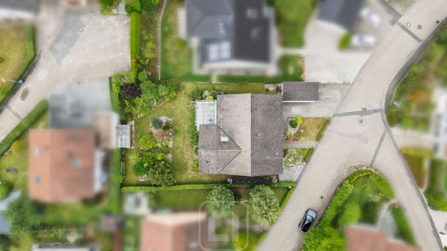 Vogelperspektive Einfamilienhaus Wiernsheim