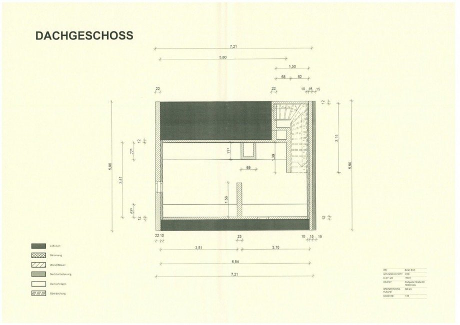 Dachgeschoss Doppelhaush�lfte Calw
