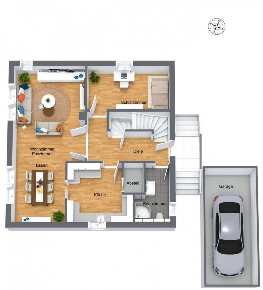 3D EG Einfamilienhaus Calw