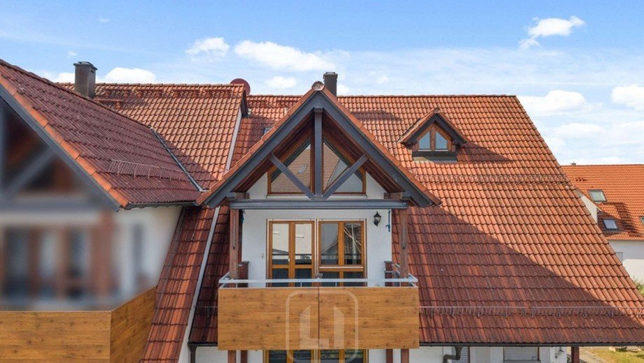 S�dbalkon | Giebelgaube Maisonettewohnung Ehningen