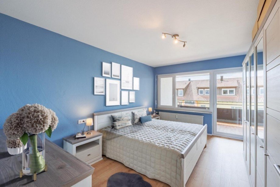 Schlafen Einrichtungsbeispiel Etagenwohnung Nufringen