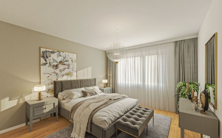 Schlafzimmer Wohnbeispiel Etagenwohnung Stuttgart