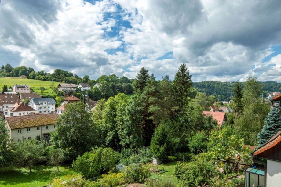 Ausblick Schlafzimmer Doppelhaush�lfte Calw