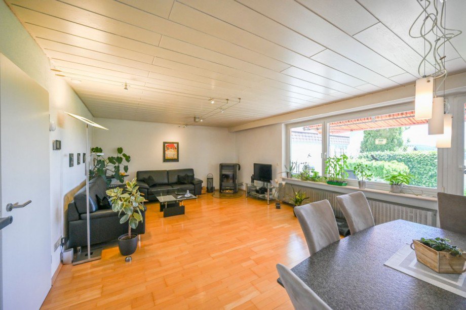 Blick Wohnbereich Bungalow Wildberg