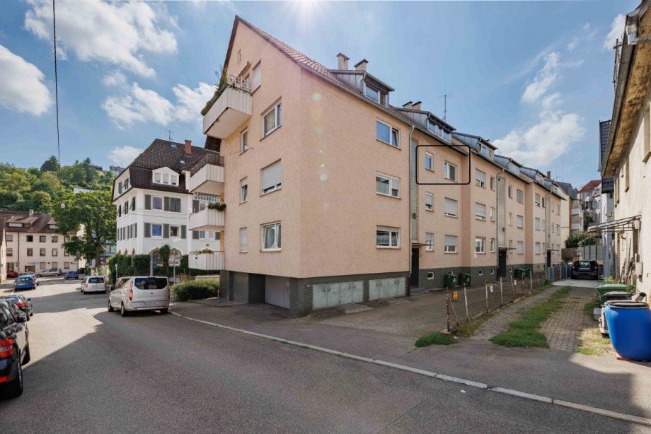 Hausansicht Nord Etagenwohnung Stuttgart