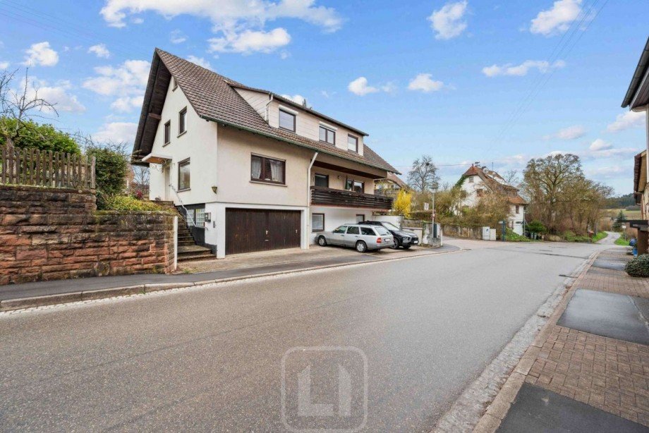 West-Ansicht Zweifamilienhaus Ebhausen