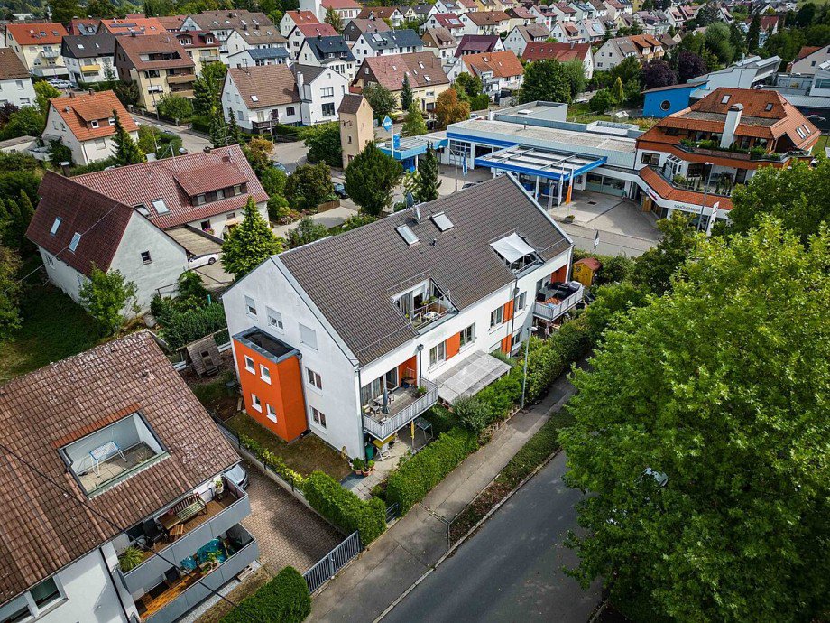 Luftaufnahme Haus Maisonettewohnung Magstadt