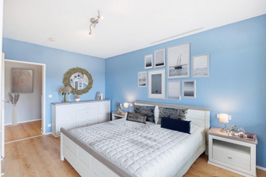 Schlafen Einrichtungsbeispiel Etagenwohnung Nufringen