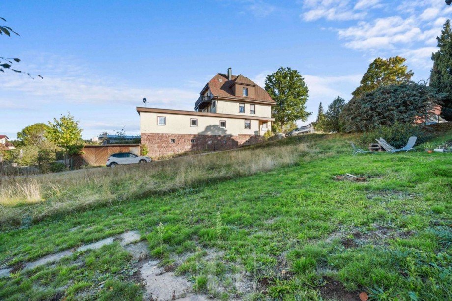 Blick von Osten Wohngrundst�ck Sch�mberg