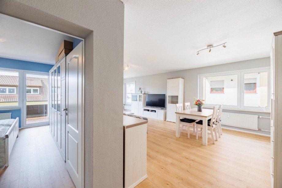 Blick ins Schlafzimmer Etagenwohnung Nufringen