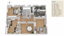 3D-Grundriss 2. OG Erstbezug! Historischer Altbau | Hochwertig kernsaniert mit modernstem Interieur