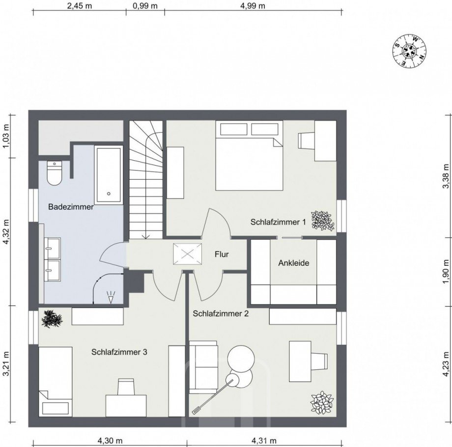 2D 1. OG Einfamilienhaus Calw