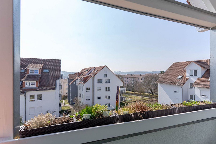 Ausblick Loggia Maisonettewohnung Calw-Heumaden