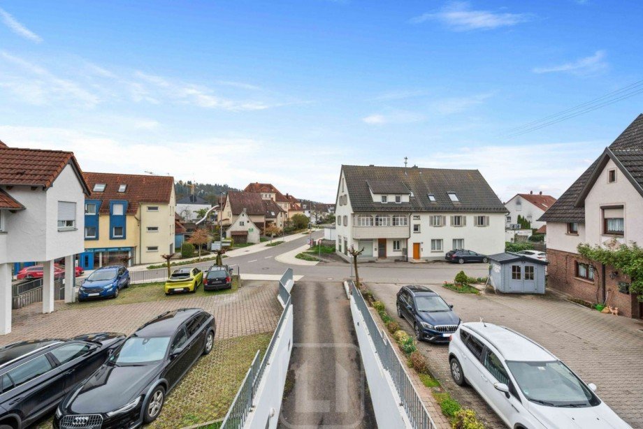 Ausblick von Balkon Etagenwohnung Nufringen