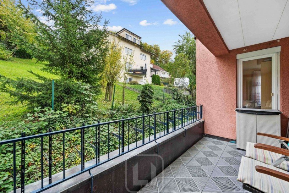 Blick ins Gr�ne Etagenwohnung Pforzheim