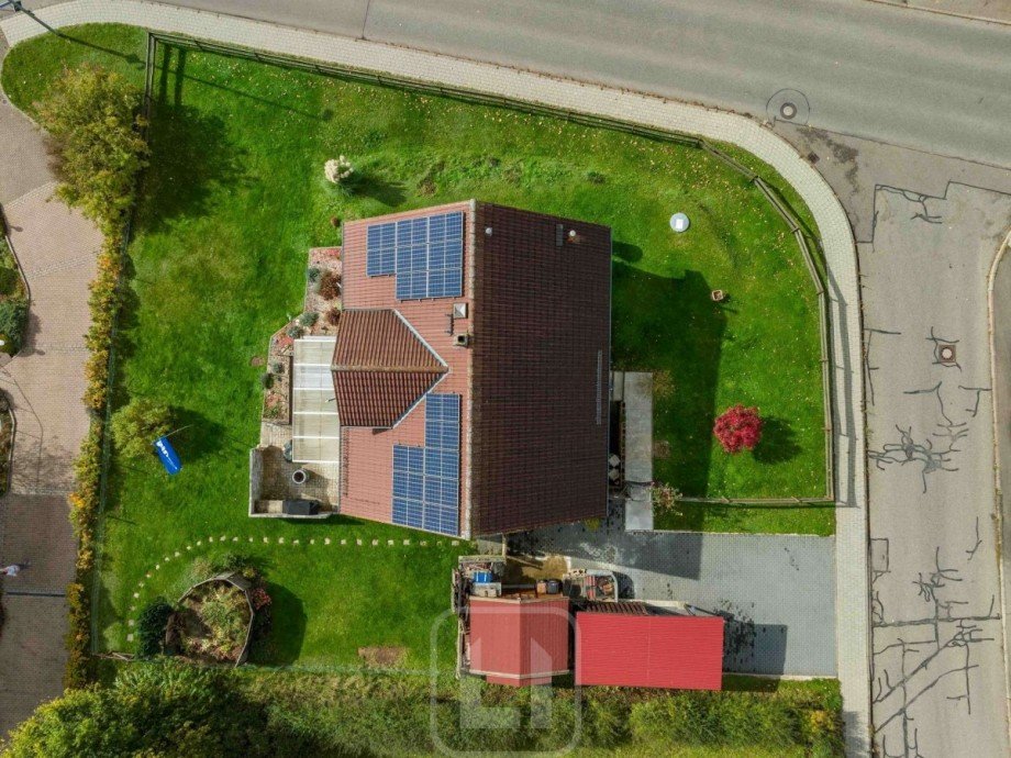 Vogelperspektive Einfamilienhaus Neuweiler