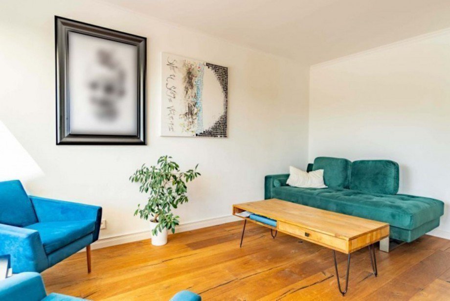 Gem�tlicher Wohnbereich Etagenwohnung Stuttgart