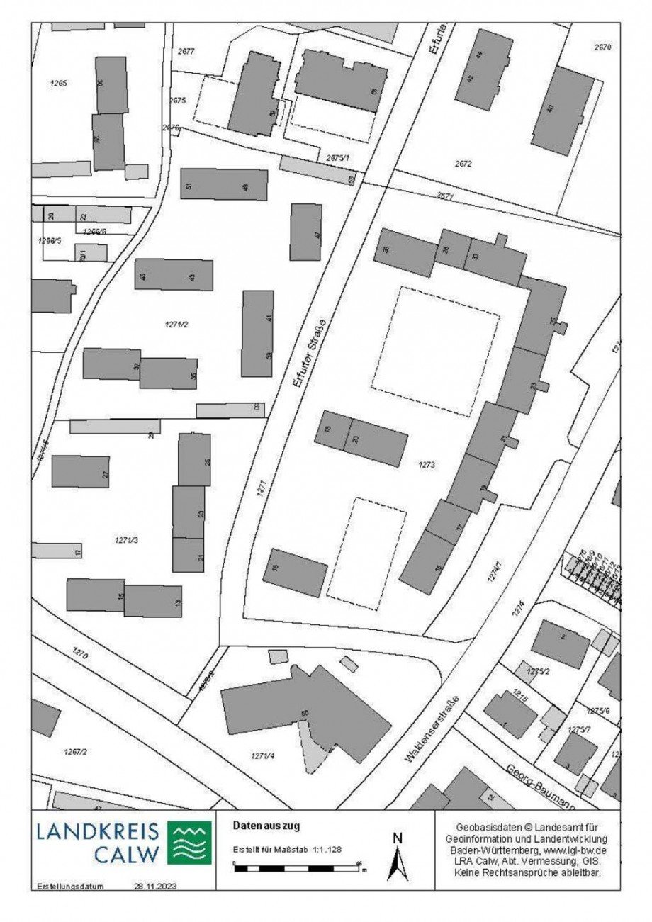 Lageplan Wohnung Calw