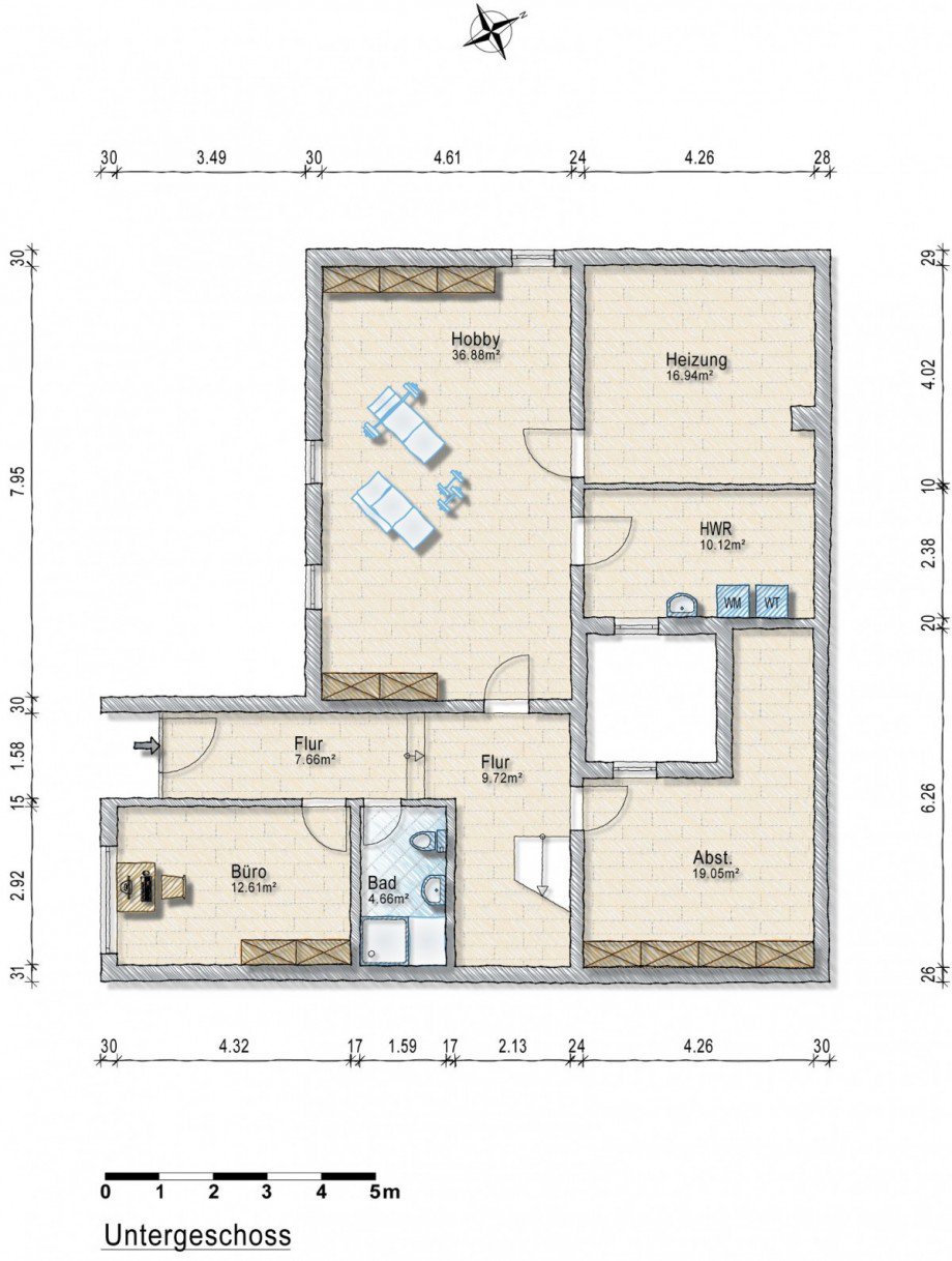 Untergeschoss Einfamilienhaus Calw
