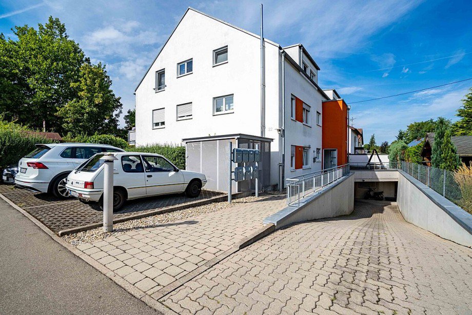 Au�enstellplatz Eingang Einfahrt Tiefgarage Maisonettewohnung Magstadt